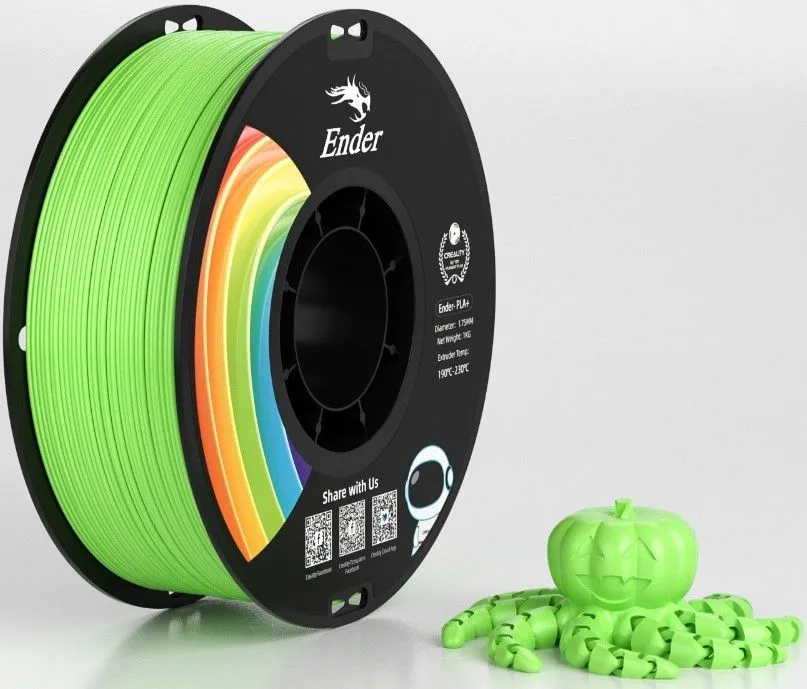 Creality Ender PLA+ Filament 1.75mm, 1kg Spool - Apple Green