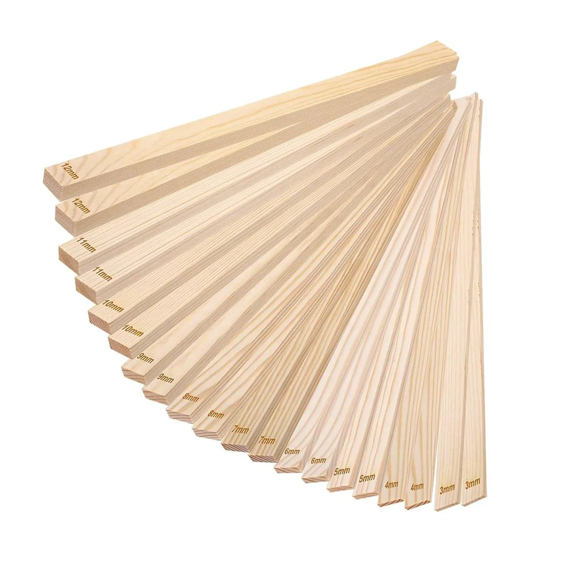 20 Piece Pottery Teaching Rolling Mud Stick Guide Set Clay Tools for Craft