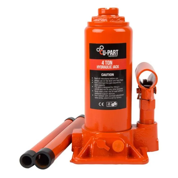 U-Part - Bottle Jack - 4 Ton - 4 Pack