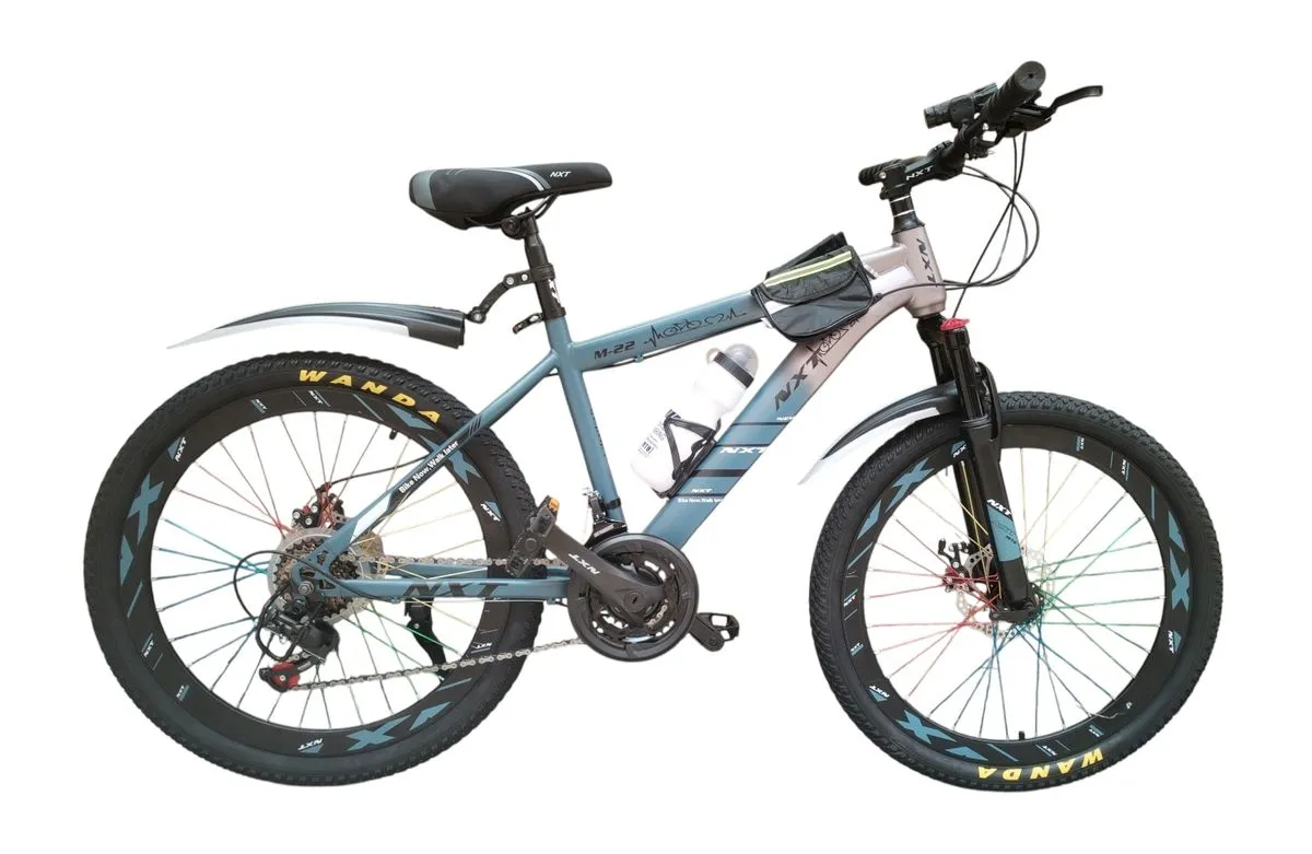 NXT M-22 24-Speed Mountain Bike with Disc Brakes and Suspension Fork