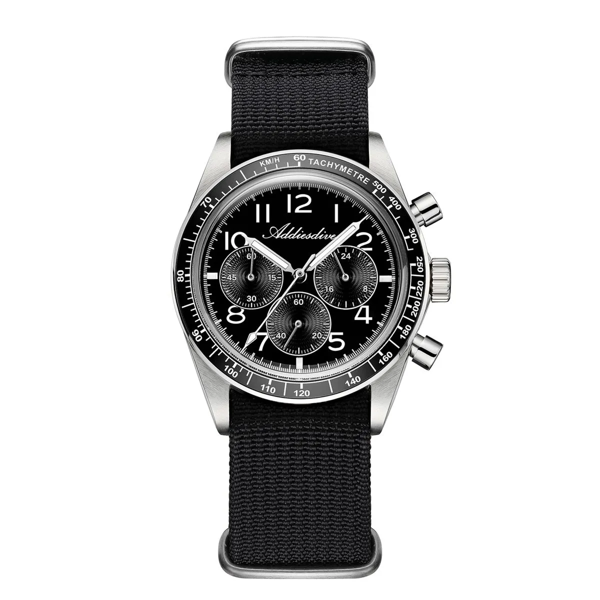 ADDIESDIVE Sports Chronograph Watches for Men 100m Waterproof Ceramic