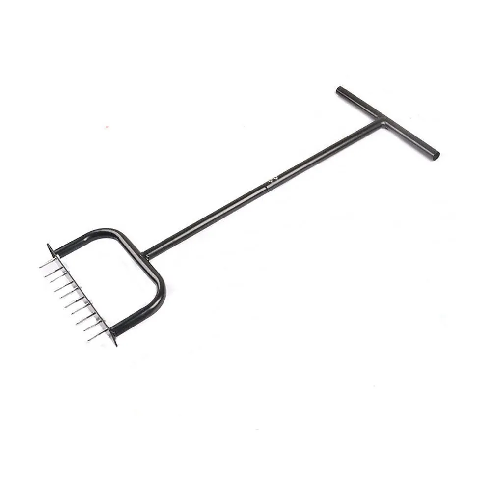 Lawn Spike Aerator Manual Grass Dethatching Turf Plug Lawn Coring Aerator