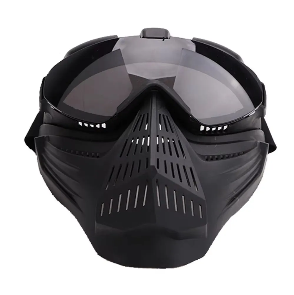 Trade Kite Tactical Full-Face Mask with Goggles - Airsoft & Paintball