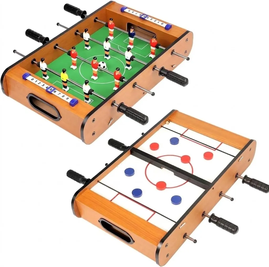 Table Multigame Foosball Fast Sling Puck Scorekeeper Kids Adults Family