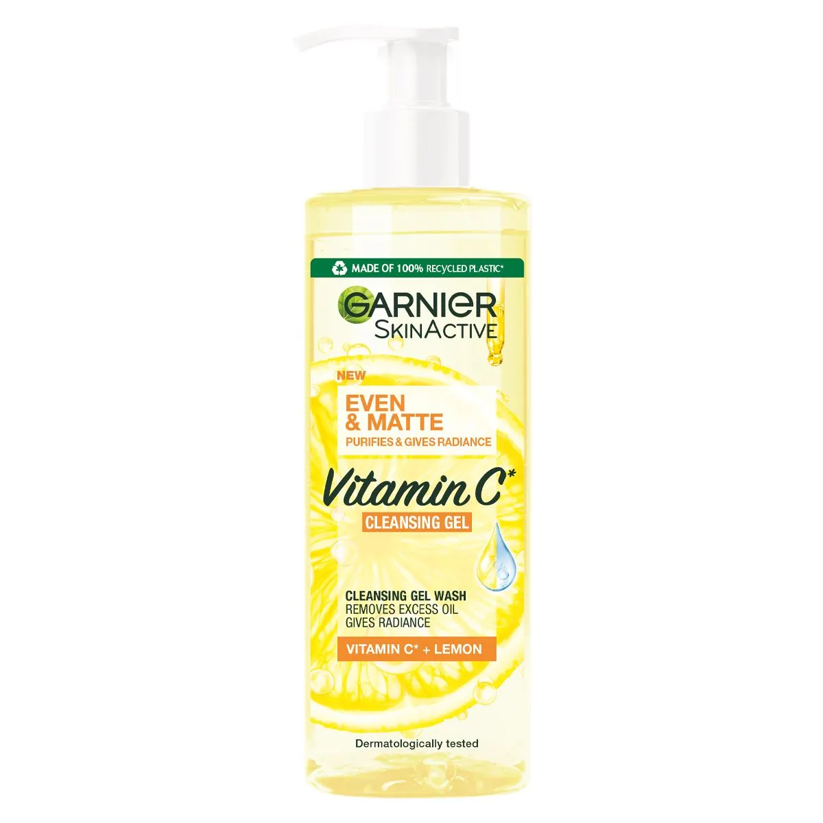 Garnier Even & Matte Vitamin C Cleansing Face Wash Gel 400ml