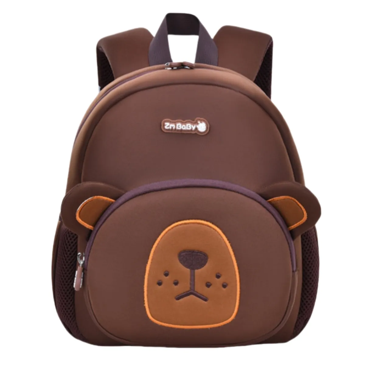 Kid's School Bag 3D School Backpack Toddler Backpack for Boys & Girls - Brown