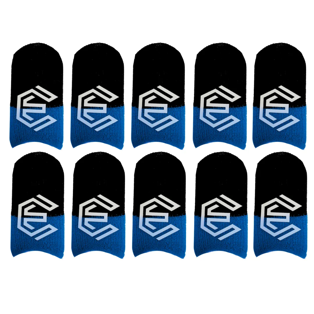 Erkoch 10 Pack Finger Sleeves for Mobile Gaming PUBG mobile Thumb Sleeves - V1 Blue