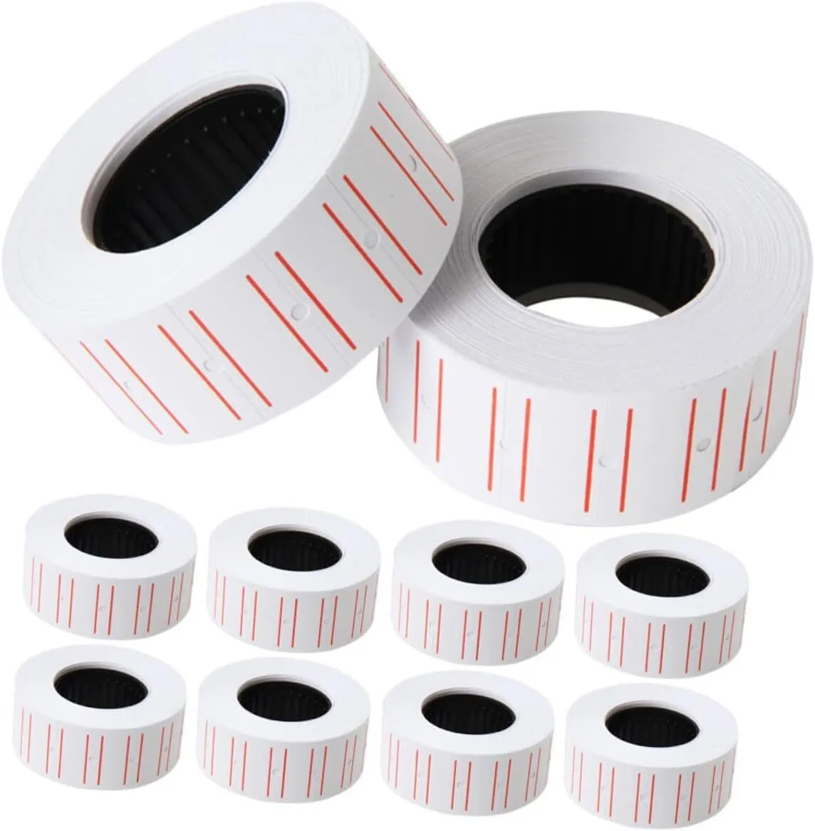 10rolls White Adhesive Pricing Labels Sticky Markers for Retail Store