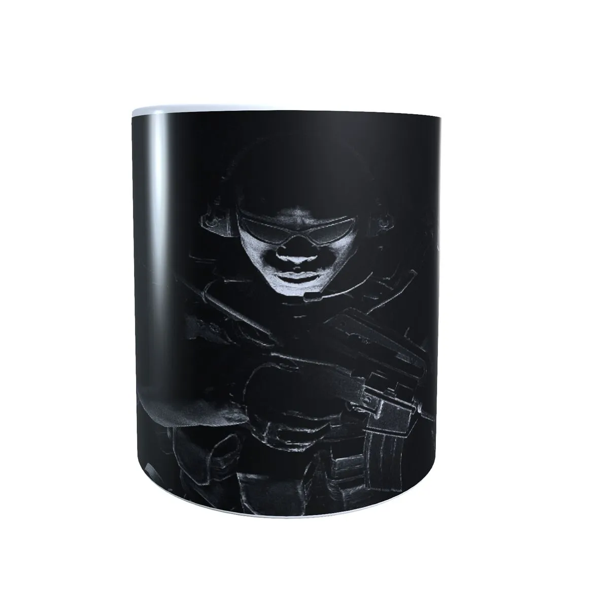 CT Black and White Headphones - Counter Strike Coffee Mug