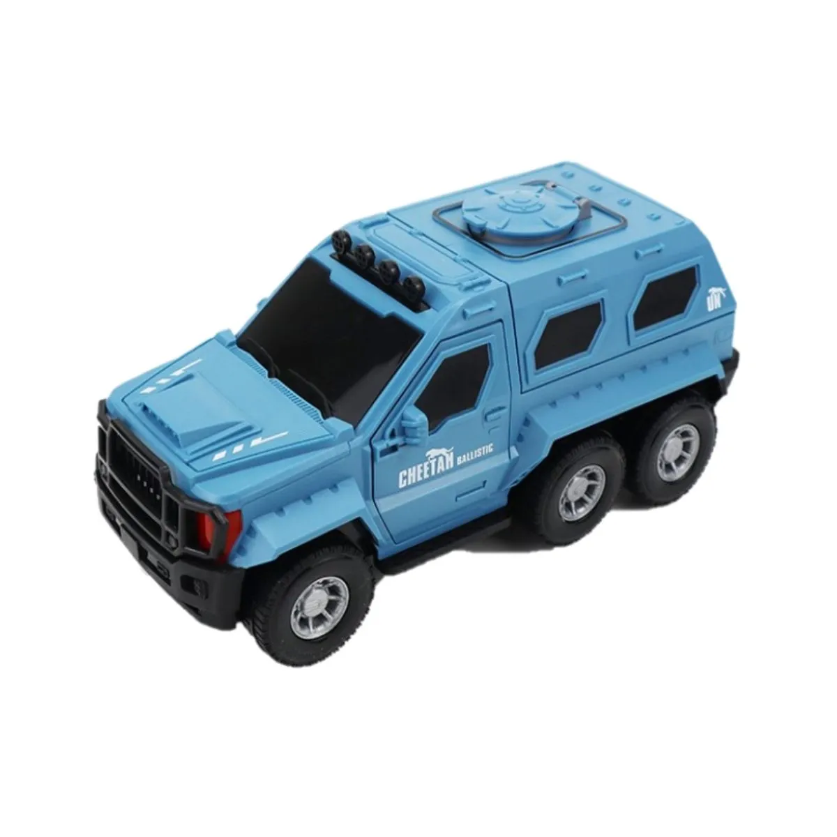 Military Toy truck with Lights & Sounds Missile Launching - Blue