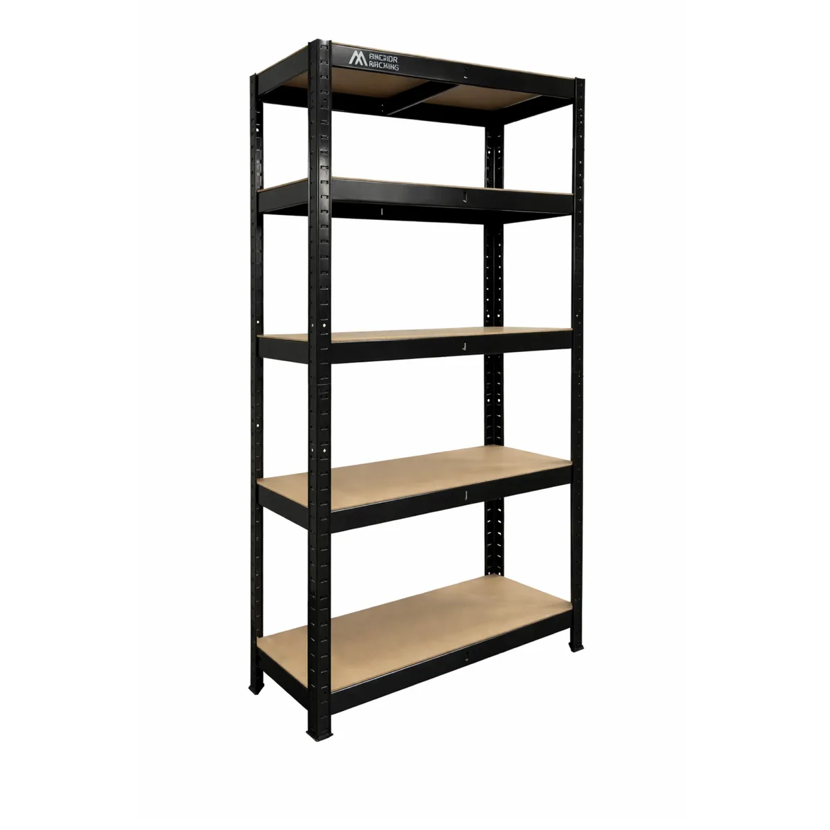 Anchor 5-Tier Shelving 180x90x30cm 200kg | Heavy Duty Boltless | Black
