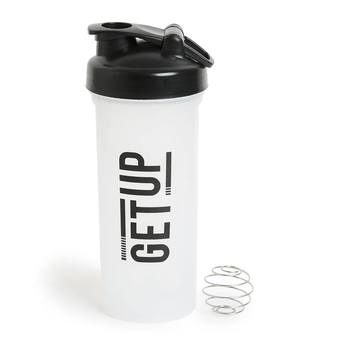 GetUp 1L Shaker Bottle Including Spring Ball - Transparent