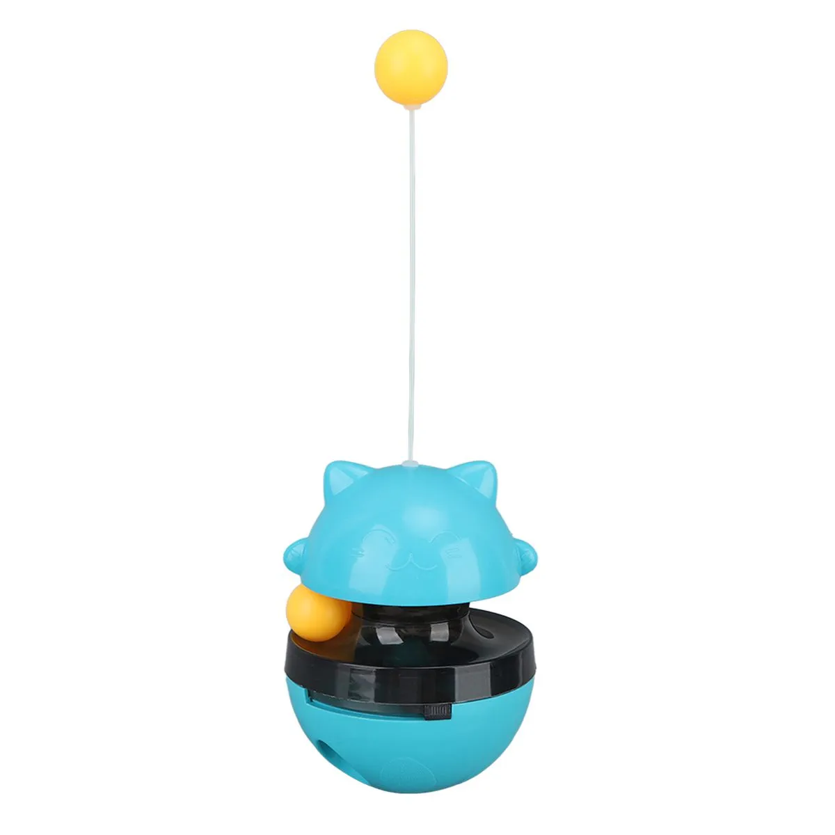 Cat Treat Dispenser Toy Cat Toys Interactive Ball Kitten Feed Toy Blue