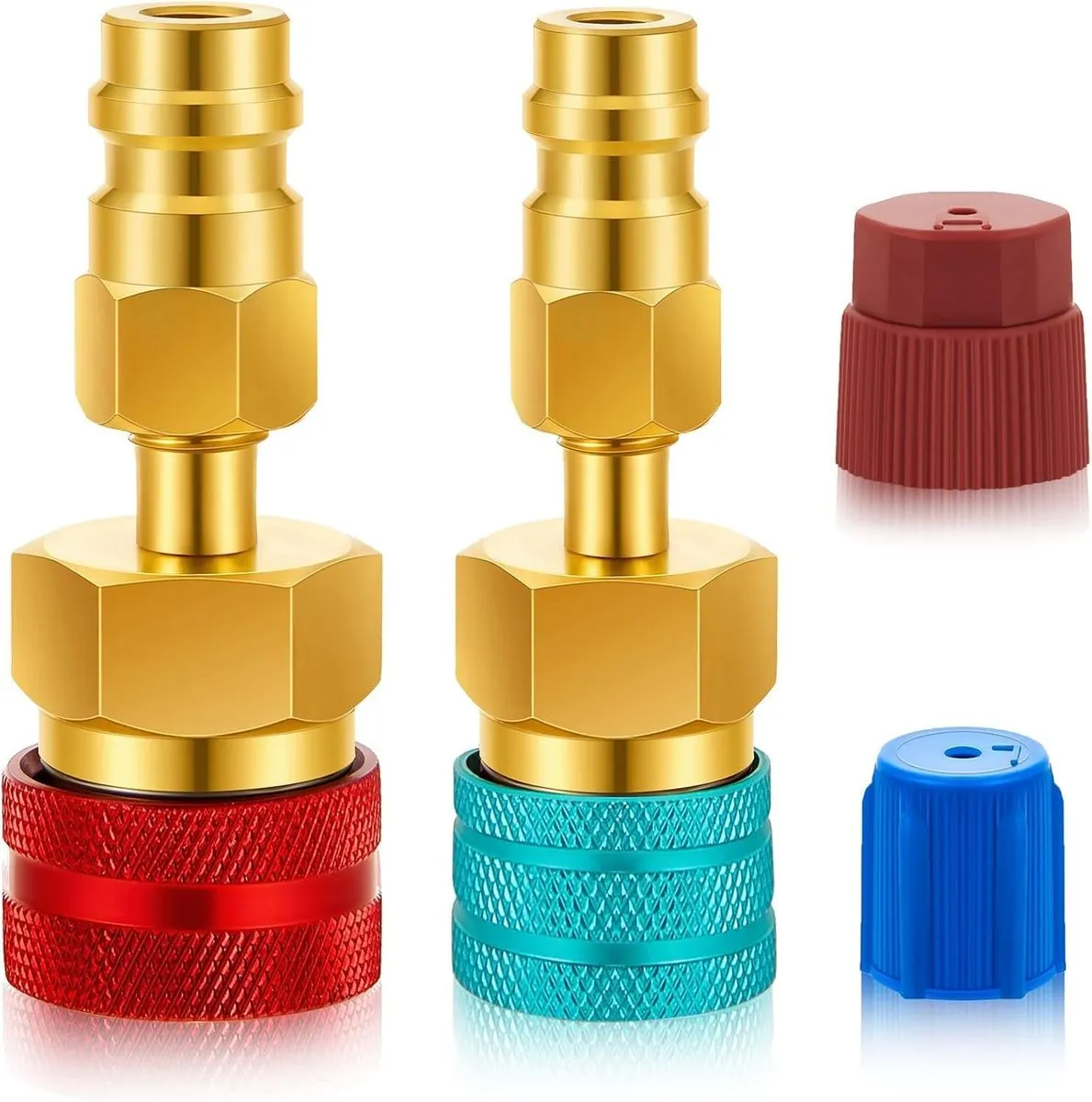 Quick Couplers Kit, High Low Side R1234YF Adapters Hose Fitting Connectors