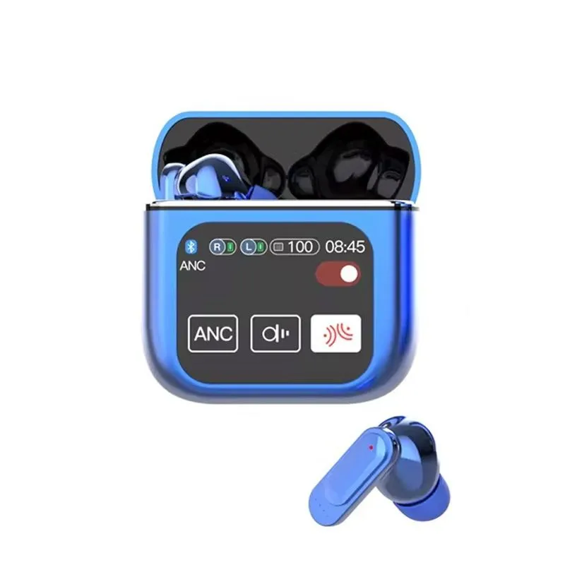 SE60 Smart Earbuds LED ANC ENC Dual Noise Cancelling - Blue