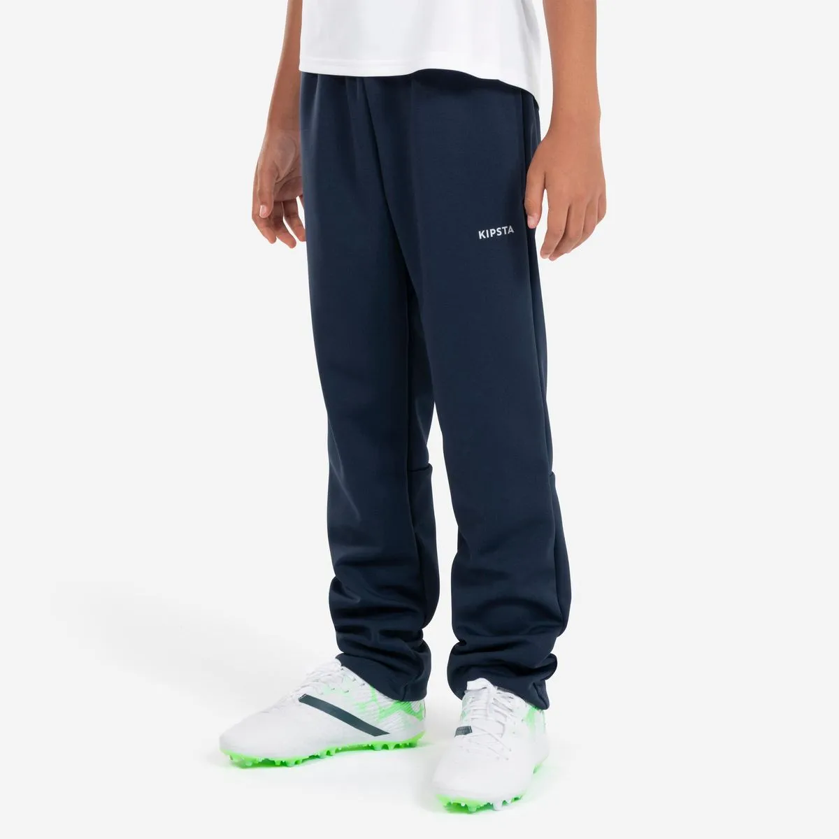 Kipsta Kids' Football Training Bottoms Essential - Navy Blue