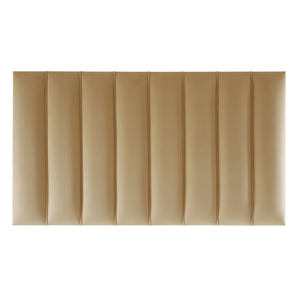 ZARRA Velvet Collection - Vertical Panel Headboard - Biscuit
