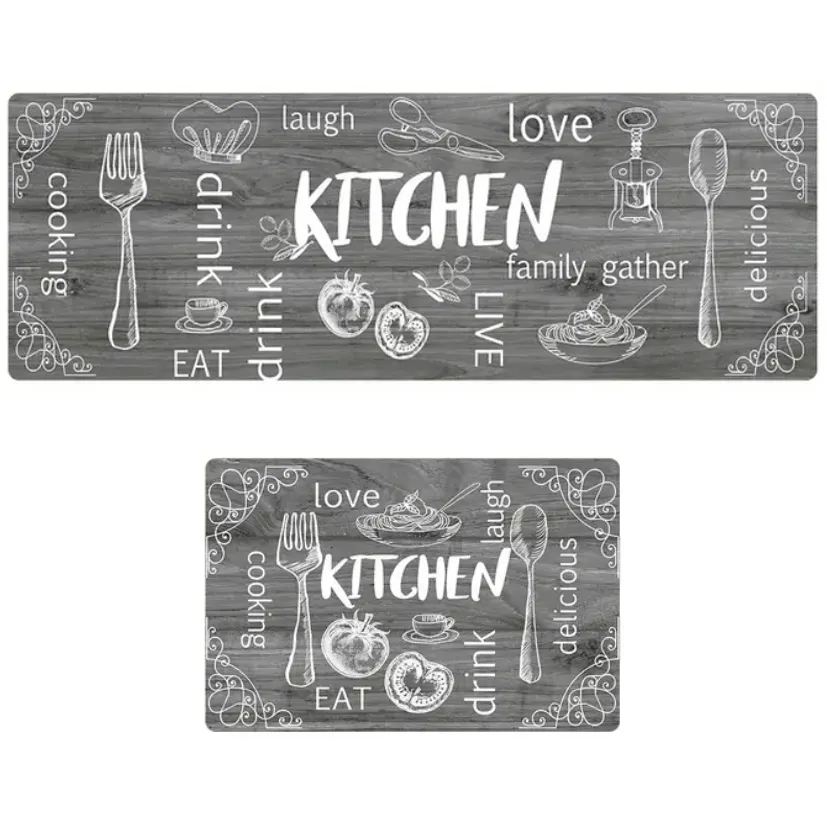 Super Absorbent Rug Mat Set Bath and Kitchen