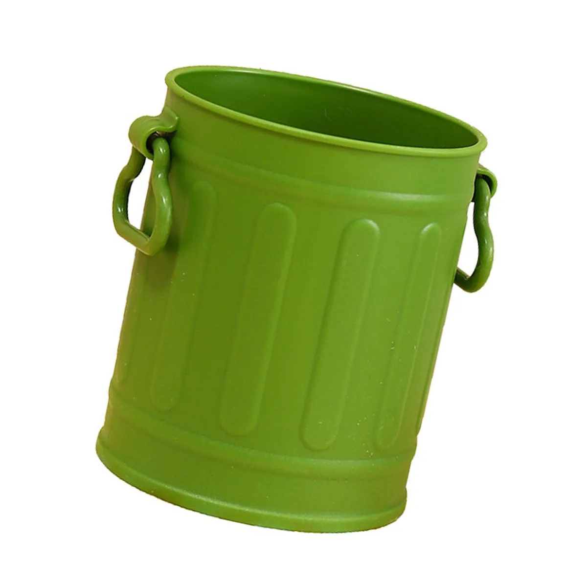 Vintage Style Large Capacity Pencil Holder 9.5x8cm Dual Handle Organizer