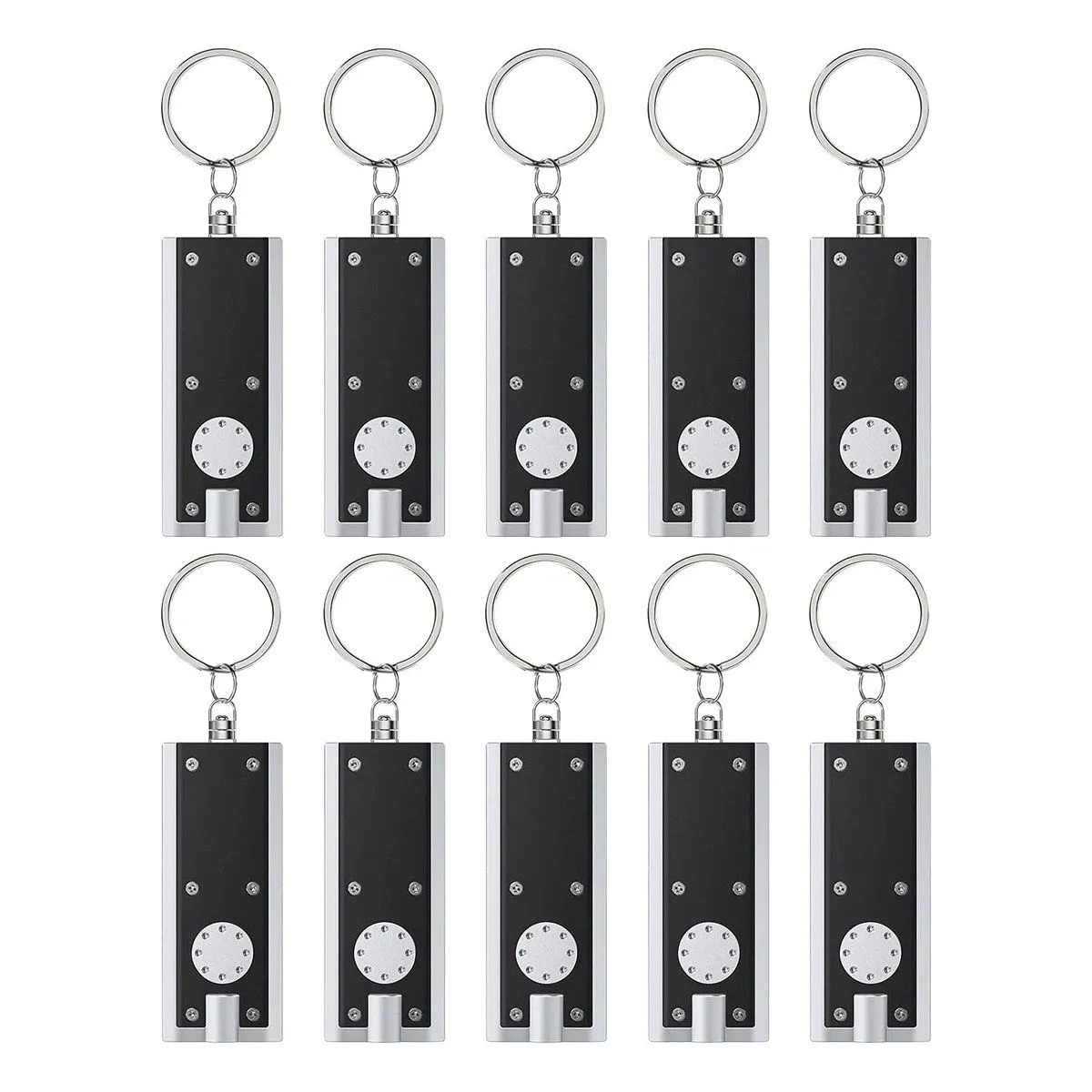 10 Pack Mini Led Keychain Flashlight A