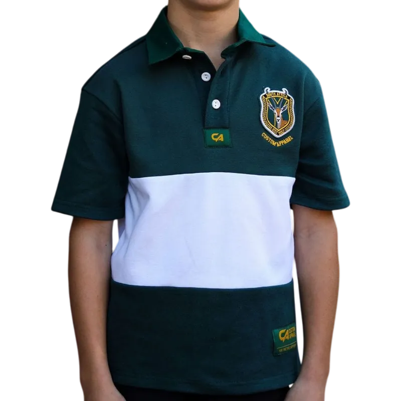 CA JNR Supporters Jersey - Green/White Block