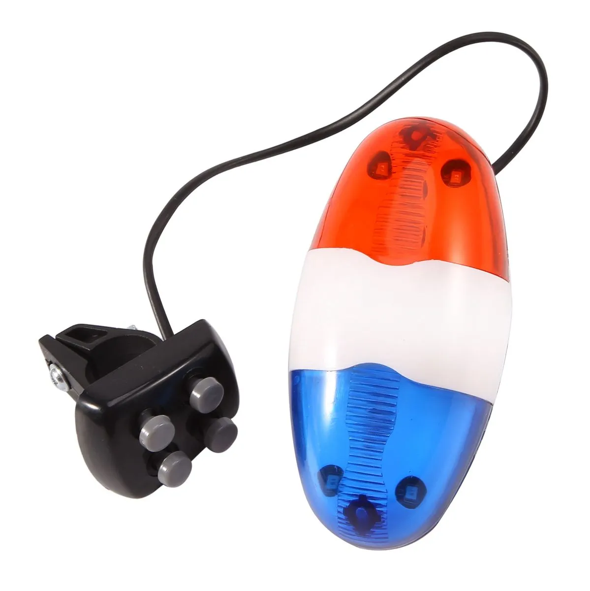Bicycle Bell 6 LED 4 Tone Horn LED Light Electronic Siren Bells