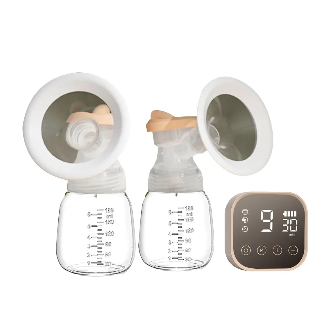 Double Electric Breast Pump w/ LED Display & Night Light 4 Modes & 9 Levels