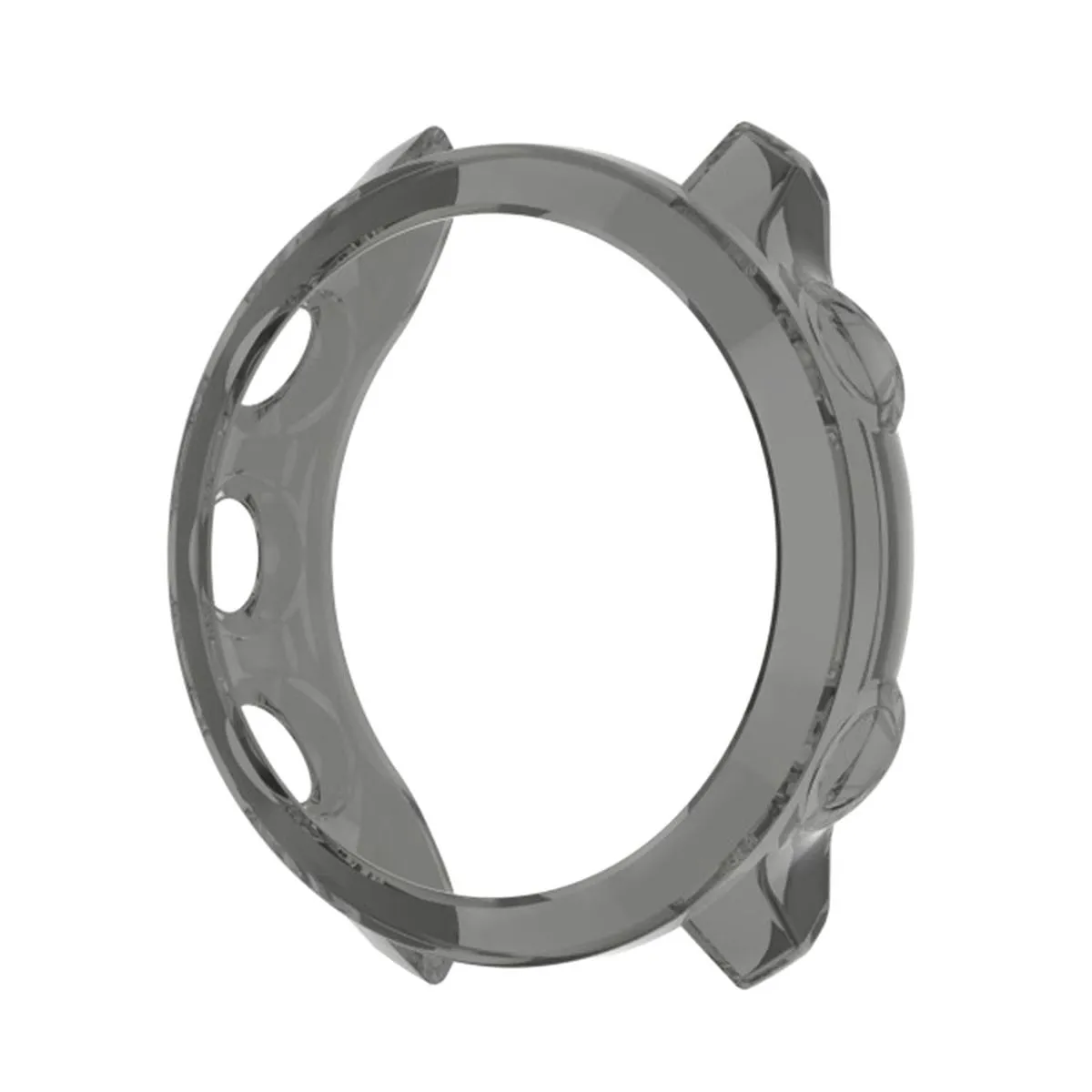 FocusFit Garmin Forerunner 55 Replacement TPU Bumper Case/ Screen Protector - Grey