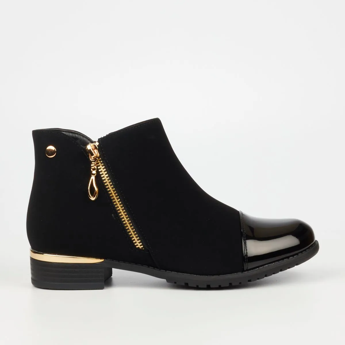 Miss Black Hadar 1 Women Faux Nubuck Ankle Boots - Black