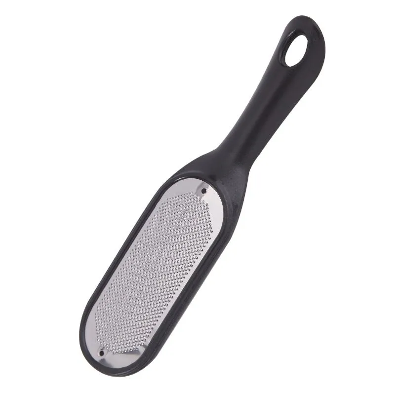 Big Pedicure Stainless Steel Foot Scraper - Black