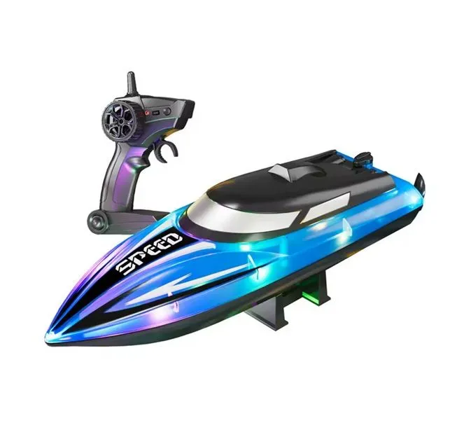 Remote Controlled Speedboat With Extra Propellers