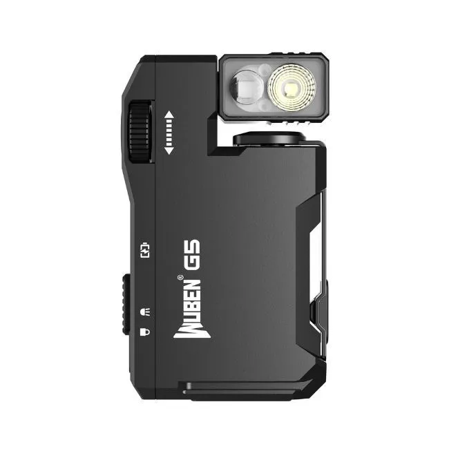 Wuben G5, 400 Lumen, 82m throw, rechargeable EDC flashlight - Black