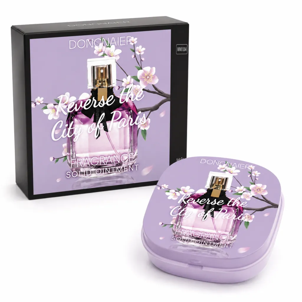 Parisian Floral Solid Cologne BalmRomantic Sweet Scent Pocket SizeNo Spill