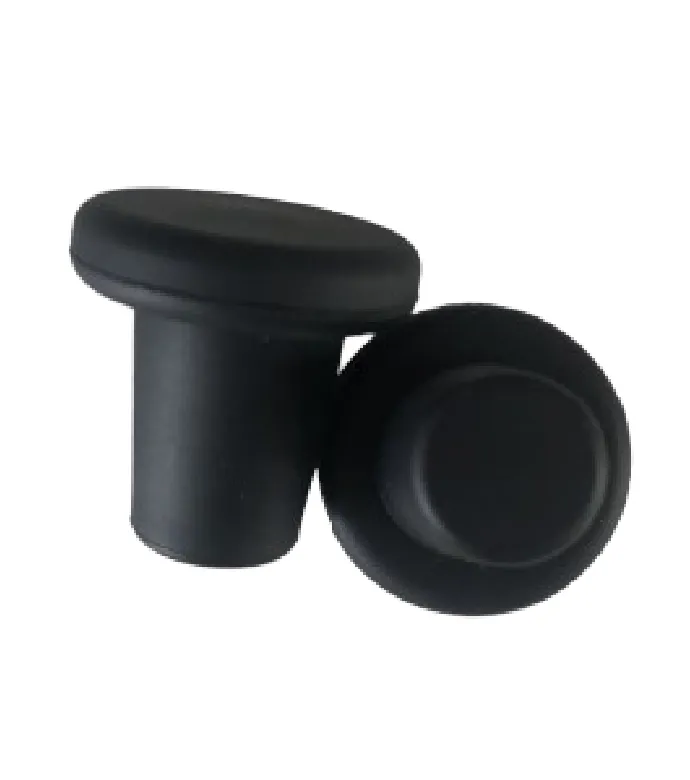 Silicone Wine Bottle Stopper - Airtight, Leak-Proof, Reusable - Black