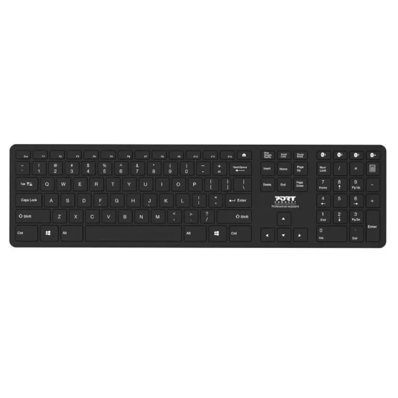 Port Connect Office Bluetooth Full-Size Membrane Keyboard