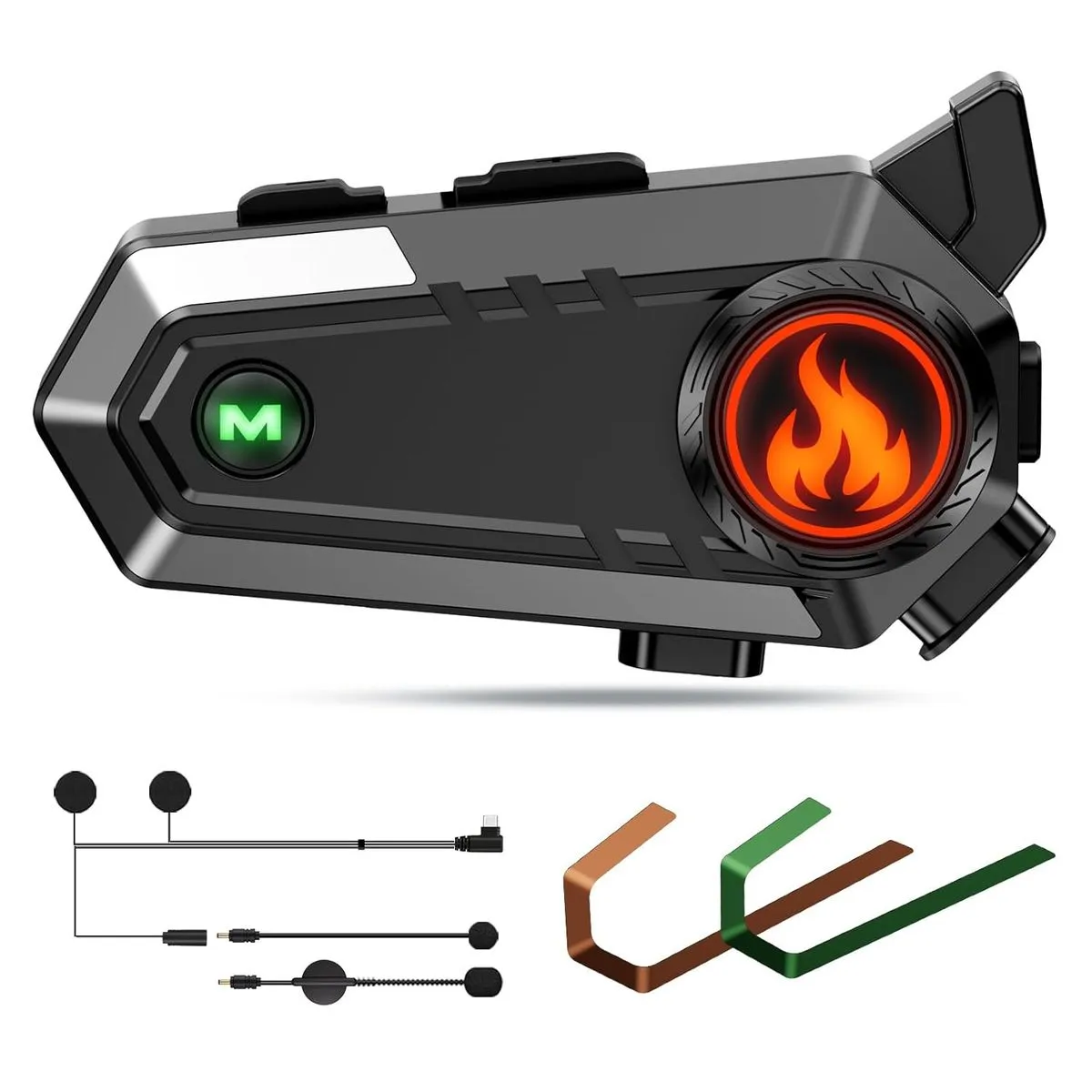 Motorcycle Helmet Bluetooth Headset BT5.3 Intercom Waterproof