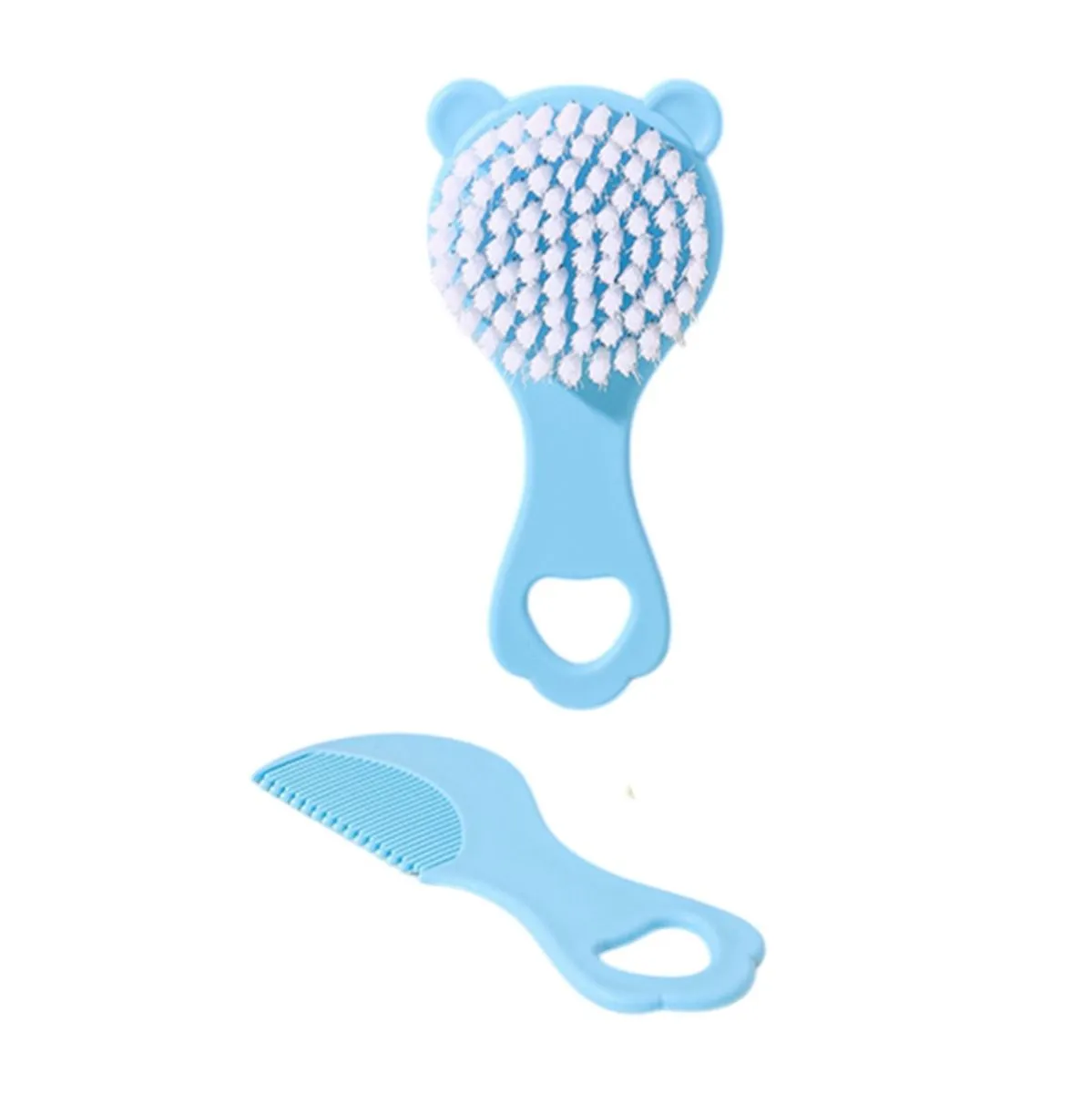2 Piece - Baby Hair Brush & Comb Set - Blue