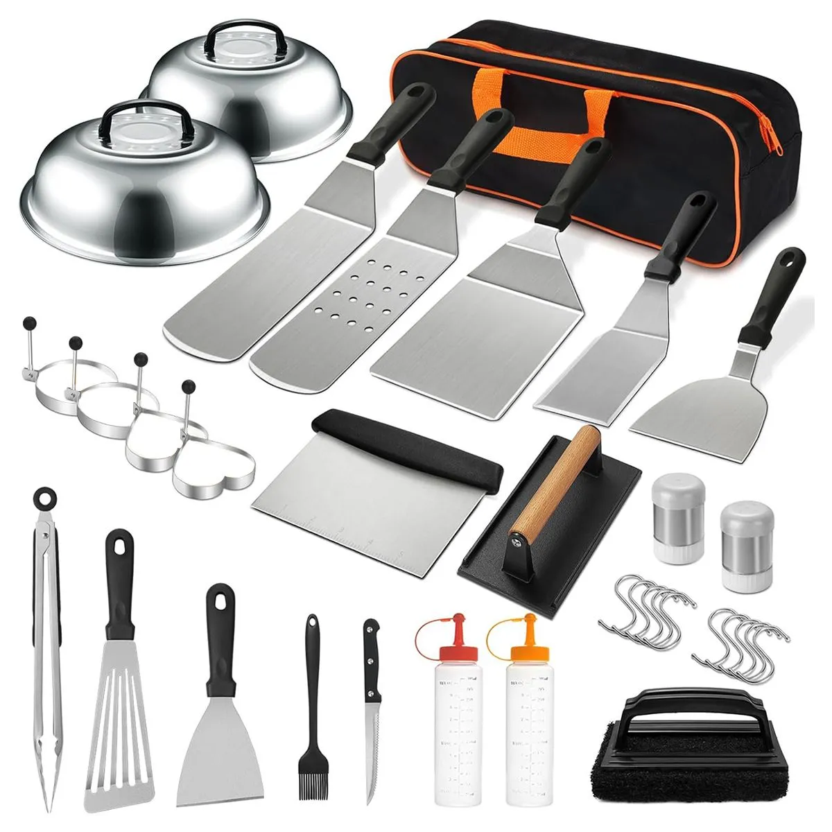 34Piece Griddle Accessories Kit Flat Top Grill Accessories Set for Barbecue