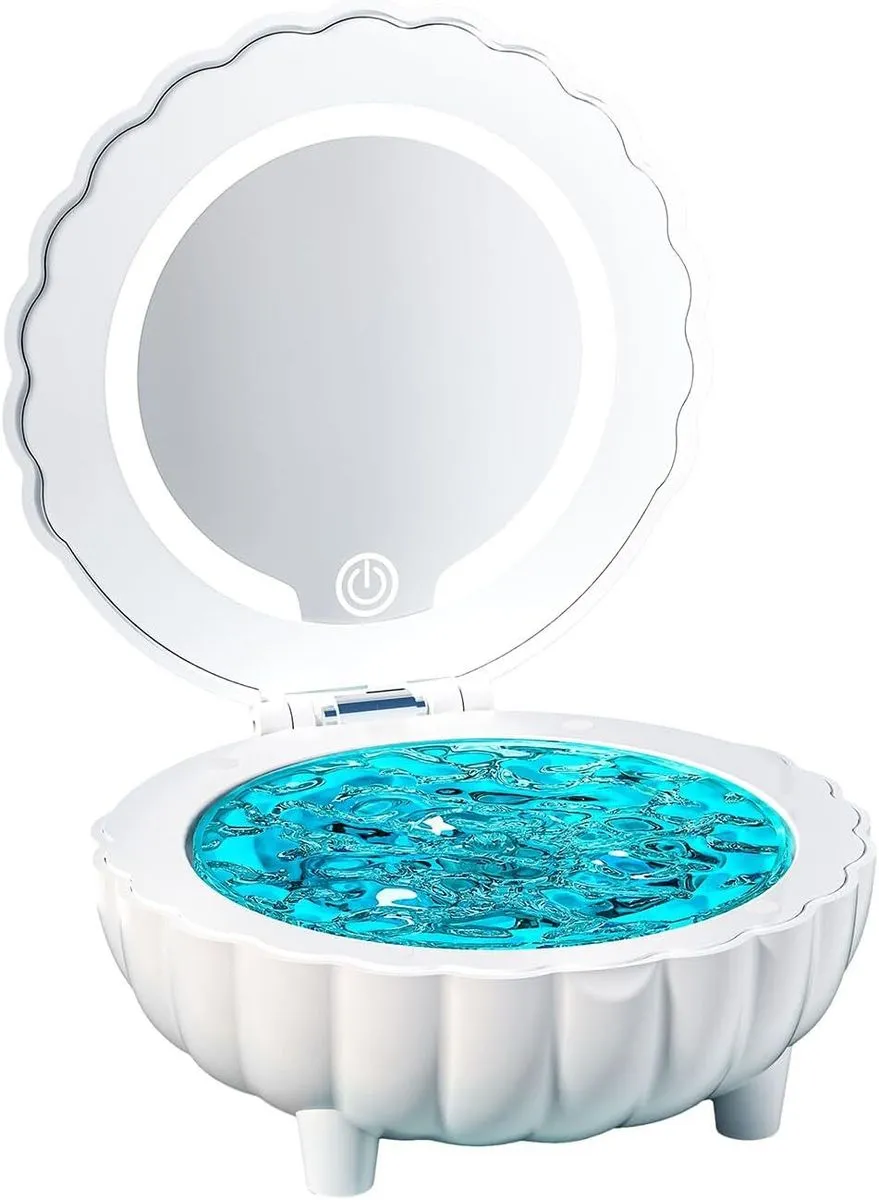 Seashell Projector Light with BT Speaker, 7 Color Night Light Projector