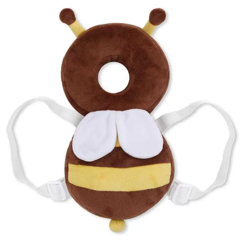 Baby Toddler Head and Back Protection Protection Pillow - Brown
