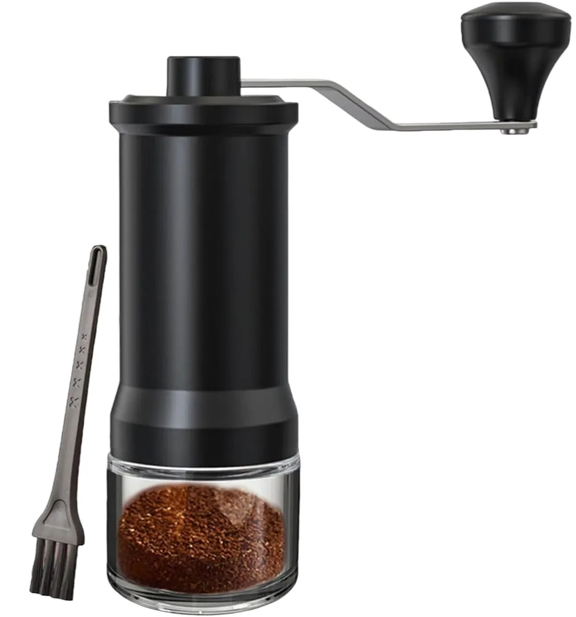 Manual Adjustable Coffee Bean Grinder - Black