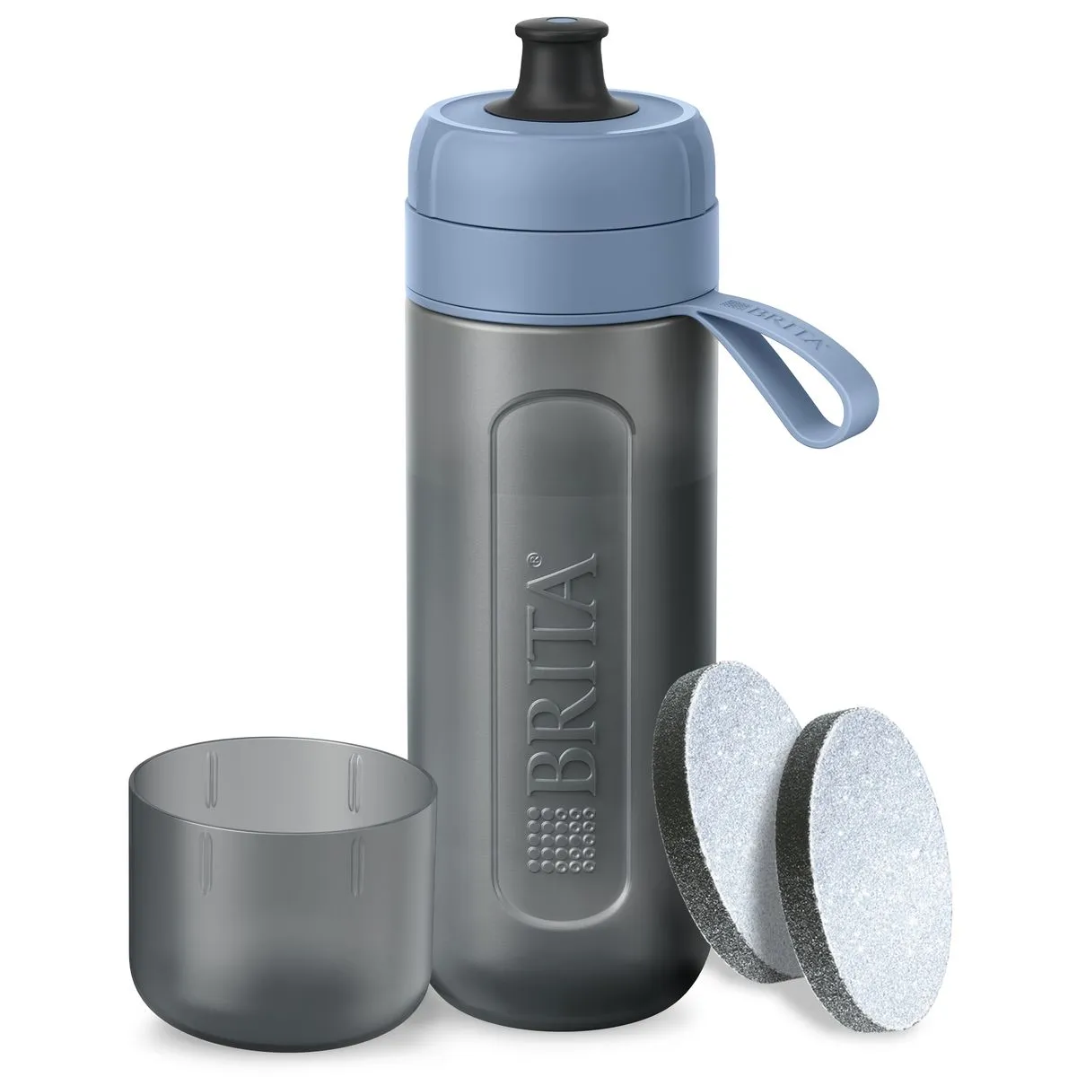 BRITA Active Water Filter Bottle Darkblue 600ml incl. 2x MicroDisc filters