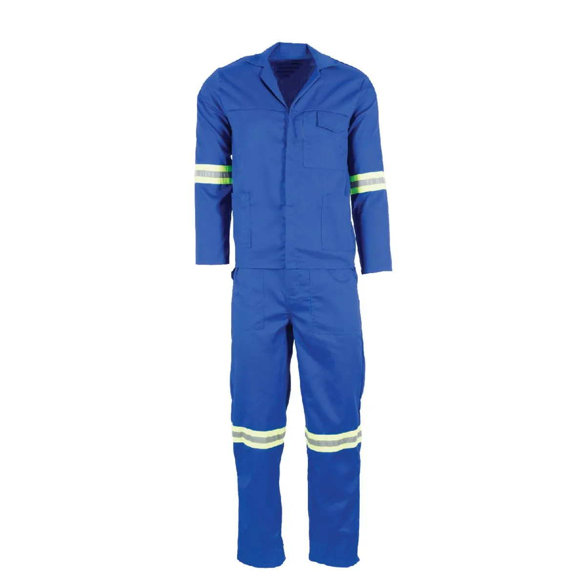 2 Piece Reflective Workwear Overall Conti Suit -Blue