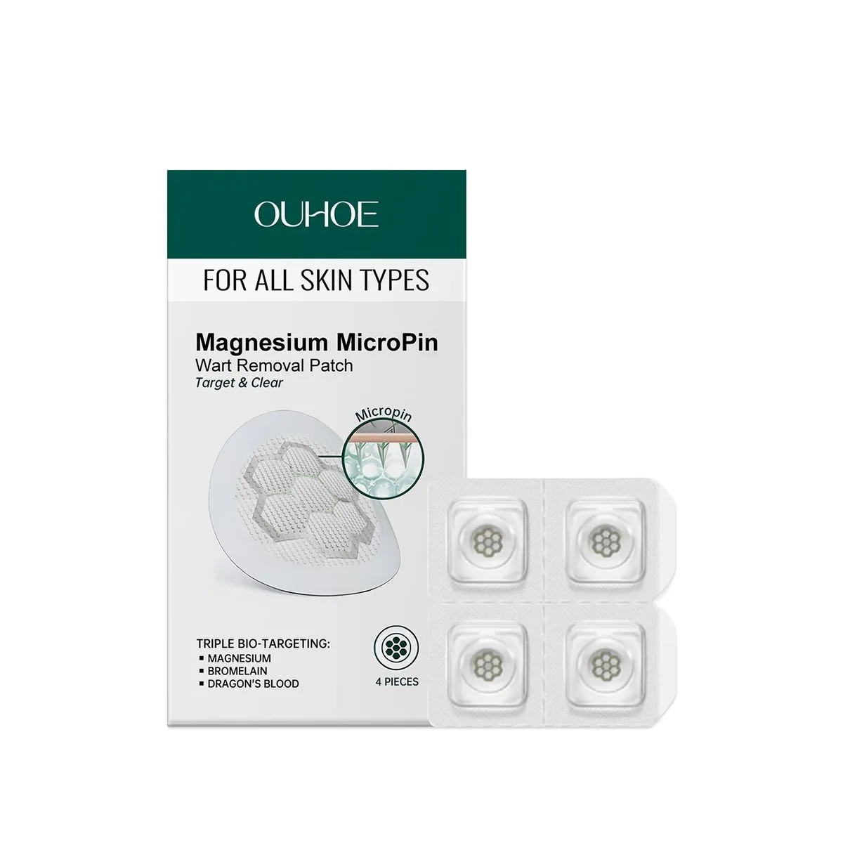 4 Pieces Per Box Anti-Wart Care Patches For The Body Skin