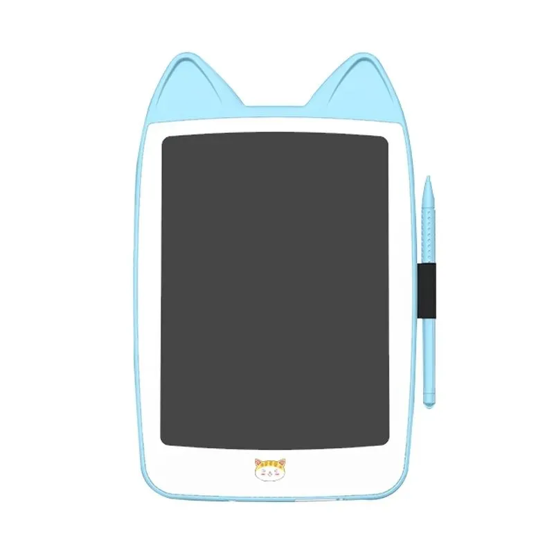 Kids Cat Ear Writing/Drawing Tablet With Stylus 10 - Blue