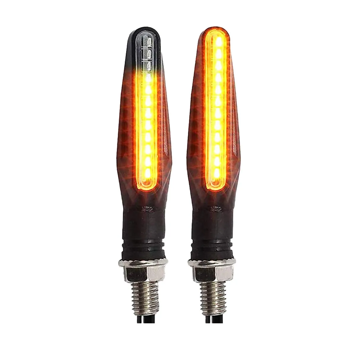 Motorcycle Blinkers Indicator Turn Signal Amber Flowing Sequential Lamp
