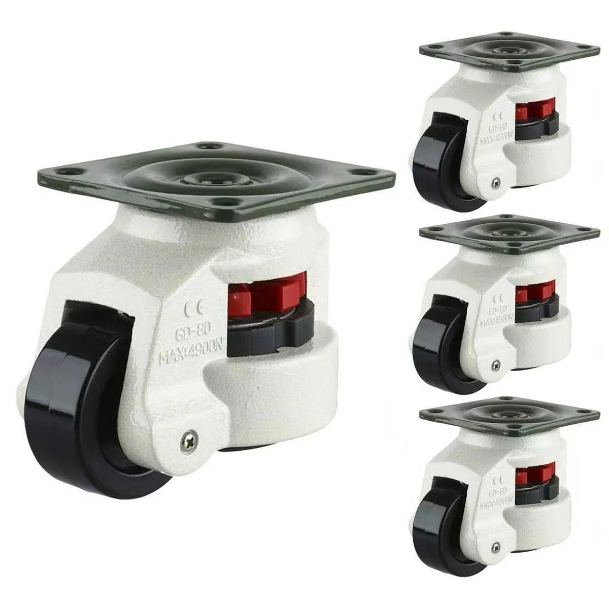 4 Pack 100KG Leveling Casters Heavy Duty GD - 80F