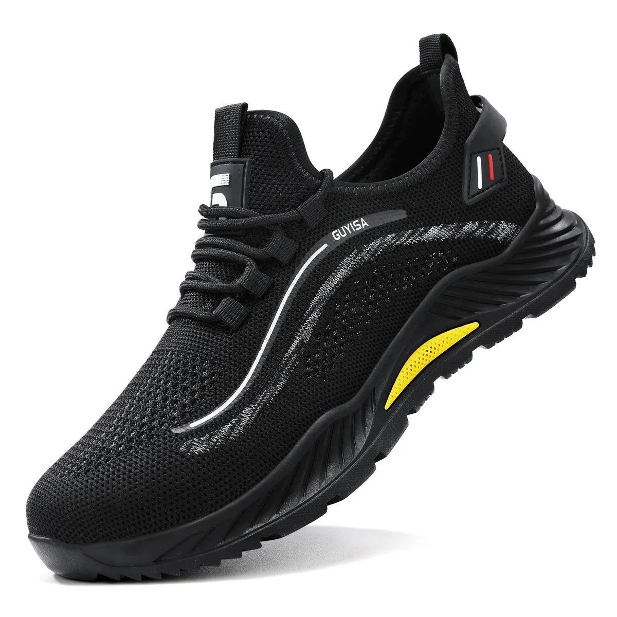 GUYISA SPORT Safety Shoes - Lightweight Steel Toe Work Sneakers for Men