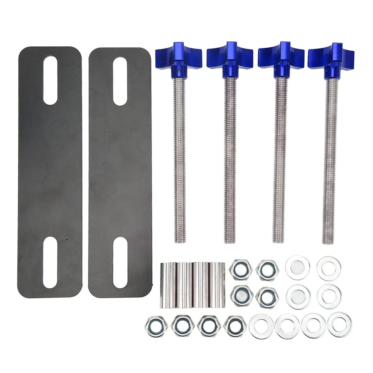 Blue Off-Road Recovery Track Mounting Bracket Set