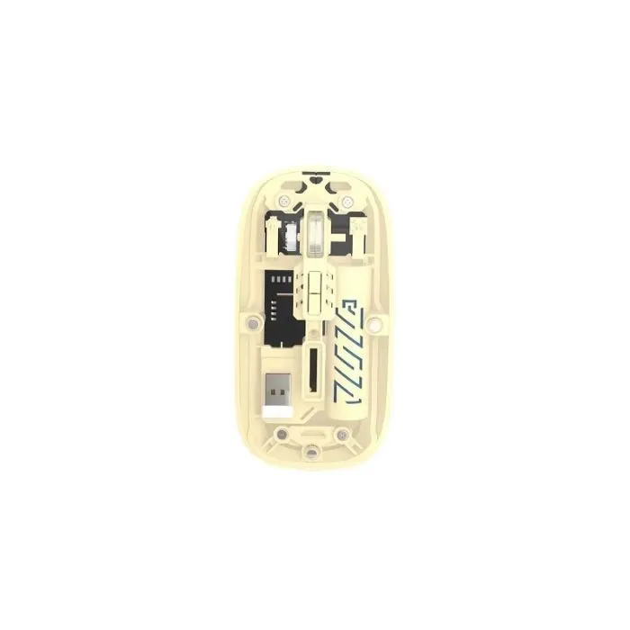 Transparent Wireless Mouse | Bluetooth & 2.4GHz - Yellow